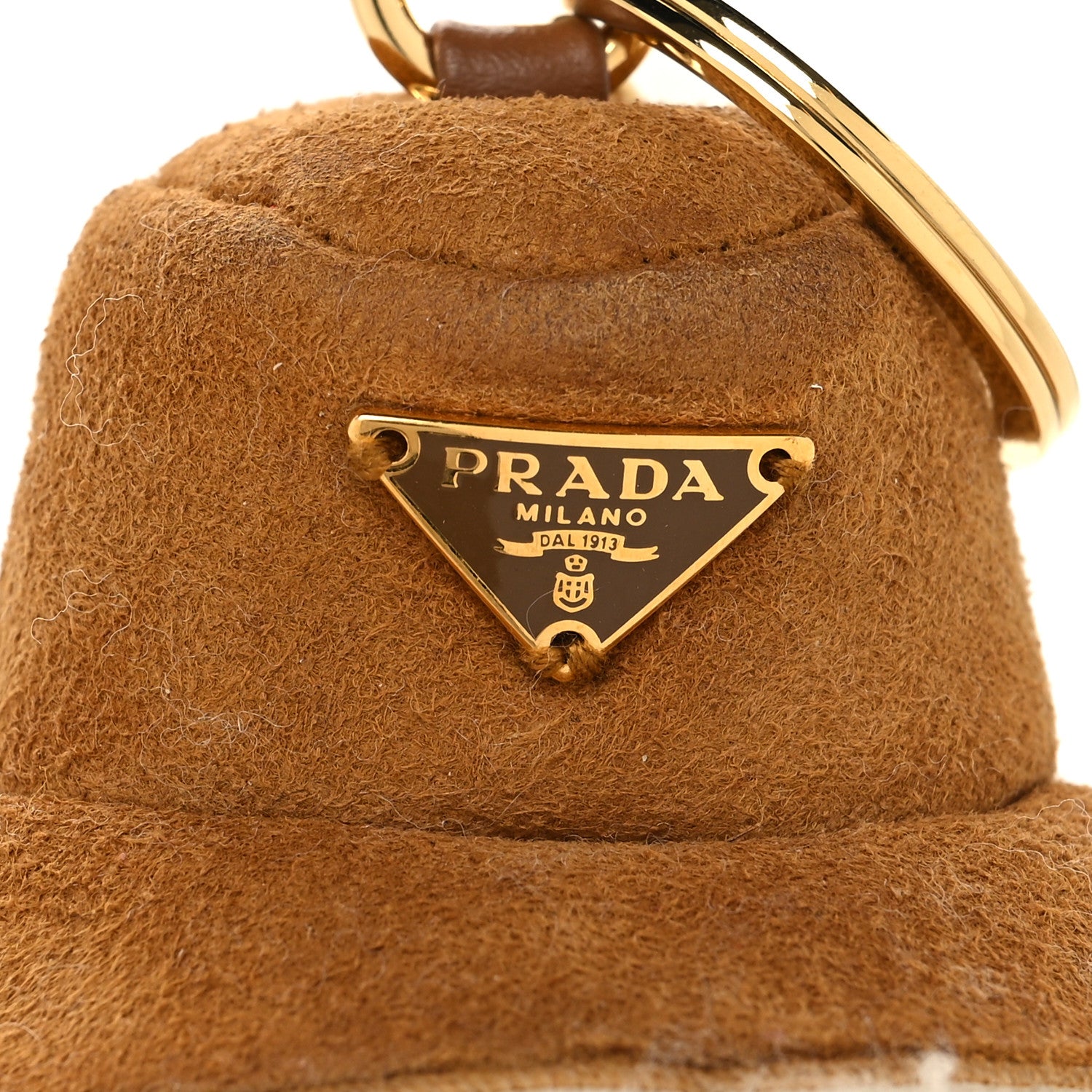 Prada Shearling Soft Robot Keychain Honey 3 of 3