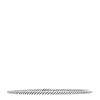 David Yurman Sterling Silver 2.5mm Cable Classics Bangle Bracelet 1 of 4