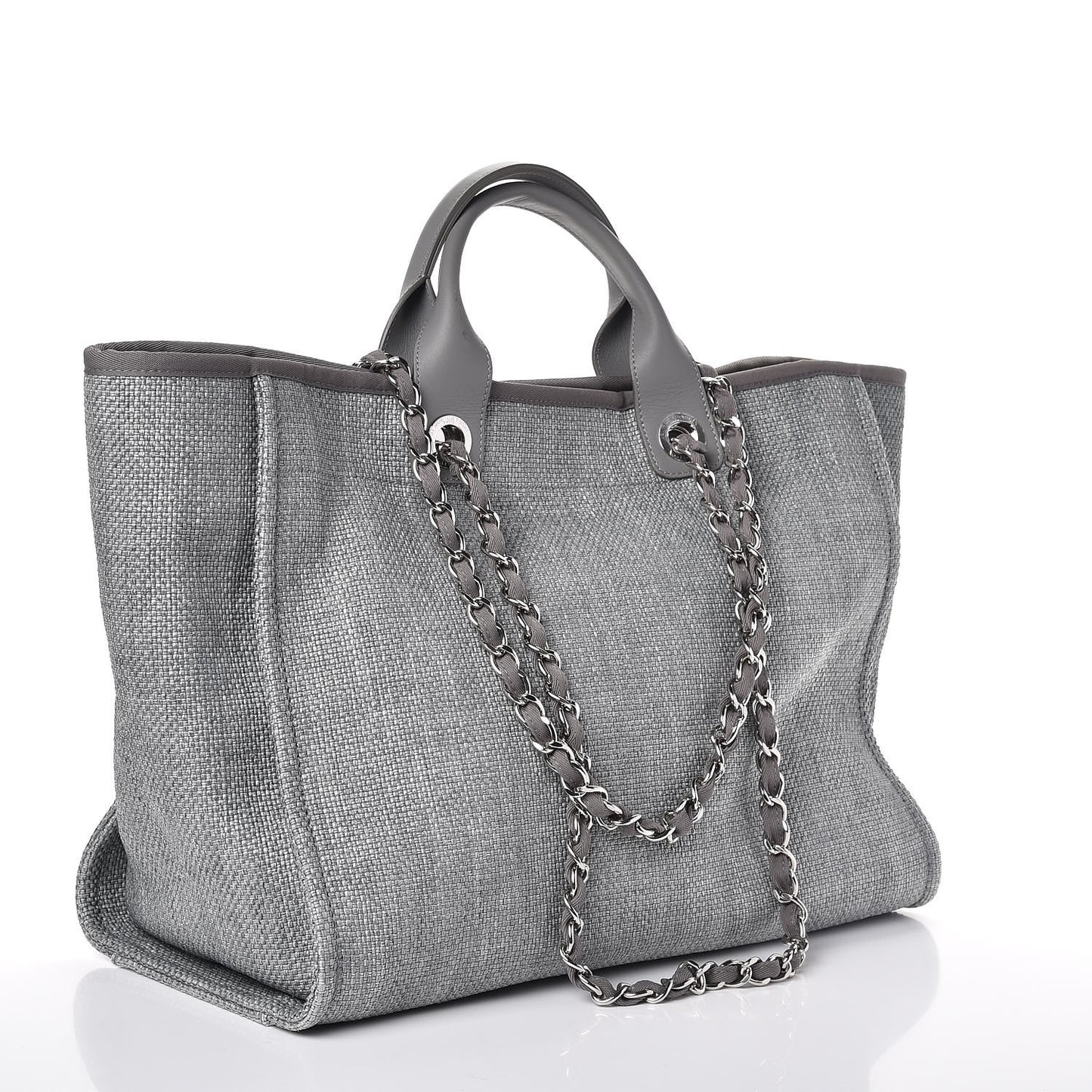Canvas Large Deauville Tote Grey