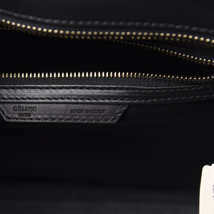 Celine Smooth Calfskin Shrunken Lambskin Mini Bi-Color Luggage Black White 6 of 12