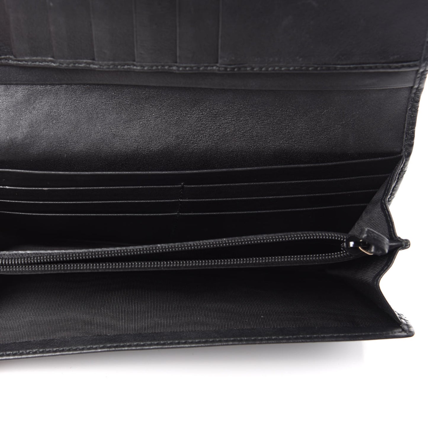 Soft Microguccissima Continental Wallet Black