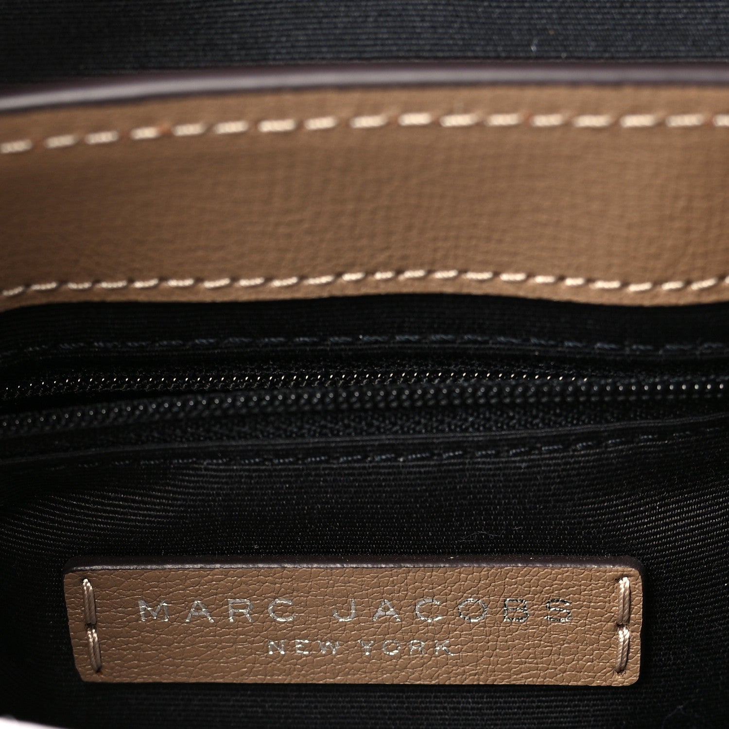 Marc Jacobs MARC JACOBS Calfskin Mini Rider Top Handle Brown 6 of 8