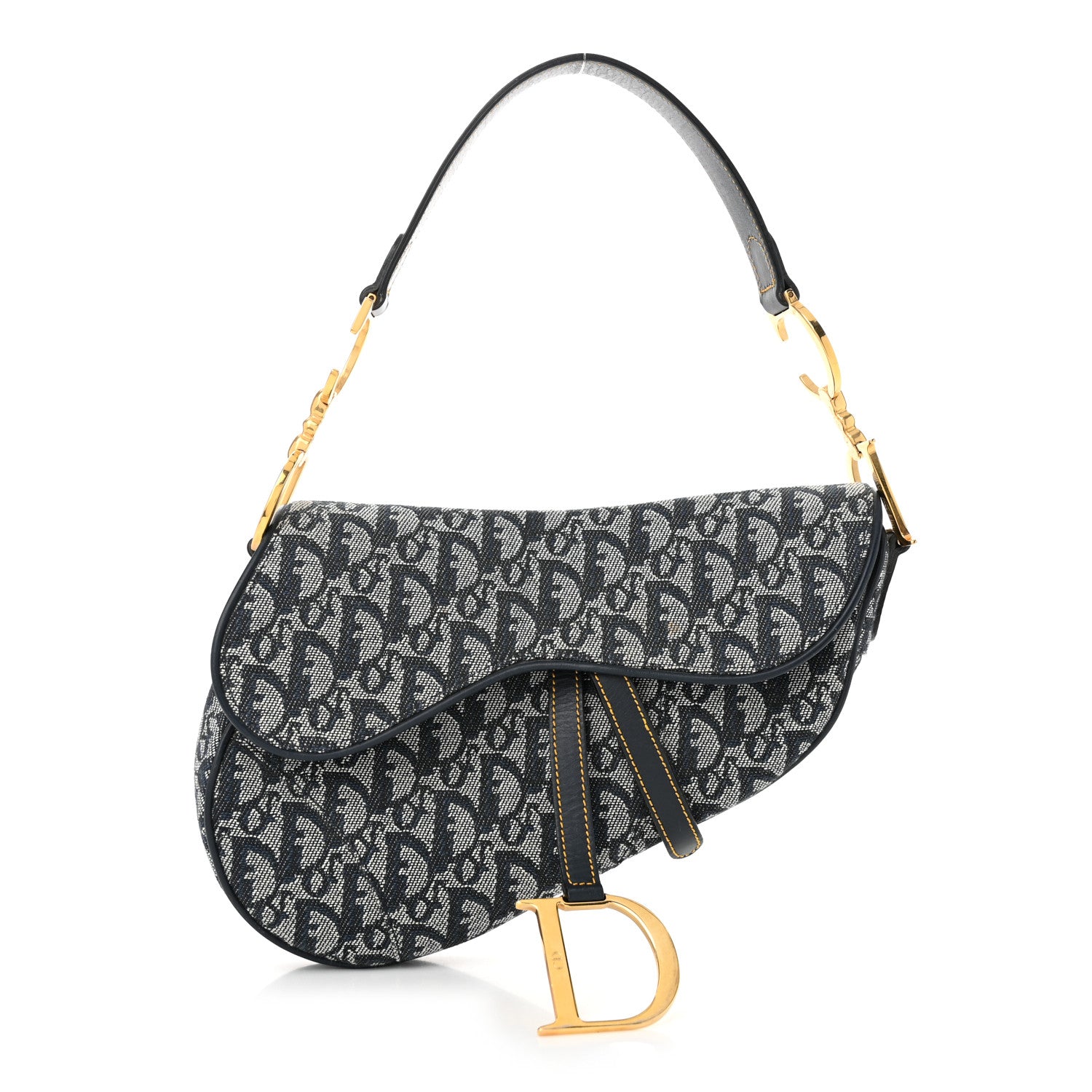 Christian Dior Monogram Saddle Bag Blue 1 of 10