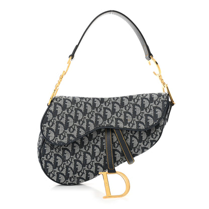 Christian Dior Monogram Saddle Bag Blue 1 of 10