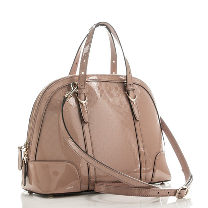 Gucci Patent Microguccissima Small Nice Top Handle Dome Bag Dark Cipria 3 of 7