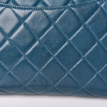 Chanel Lambskin Quilted Clutch With Chain Flap Turquoise 9 of 13