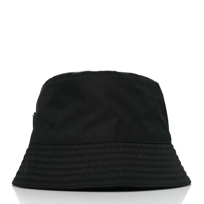 Prada Re-Nylon Metal Triangle Logo Womens Bucket Hat M Black 5 of 7