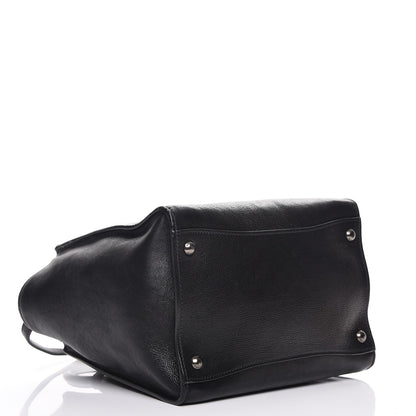 Prada Glace Calf Small Twin Pocket Tote Nero Black 5 of 12