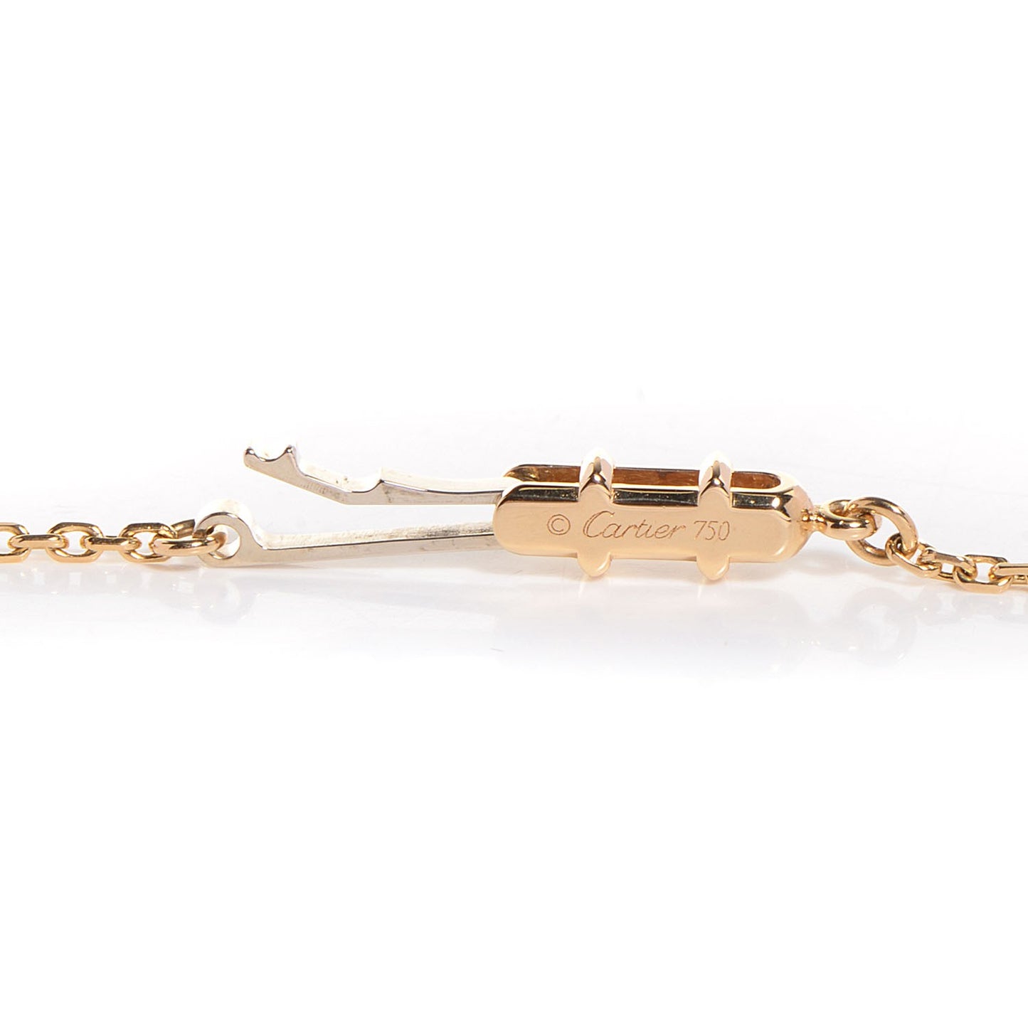 18K Yellow Gold Diamond Hearts And Symbols Pendant Necklace