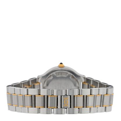 Cartier Stainless Steel 18K Yellow Gold 31mm Must De 21 Quartz Watch 3 of 4