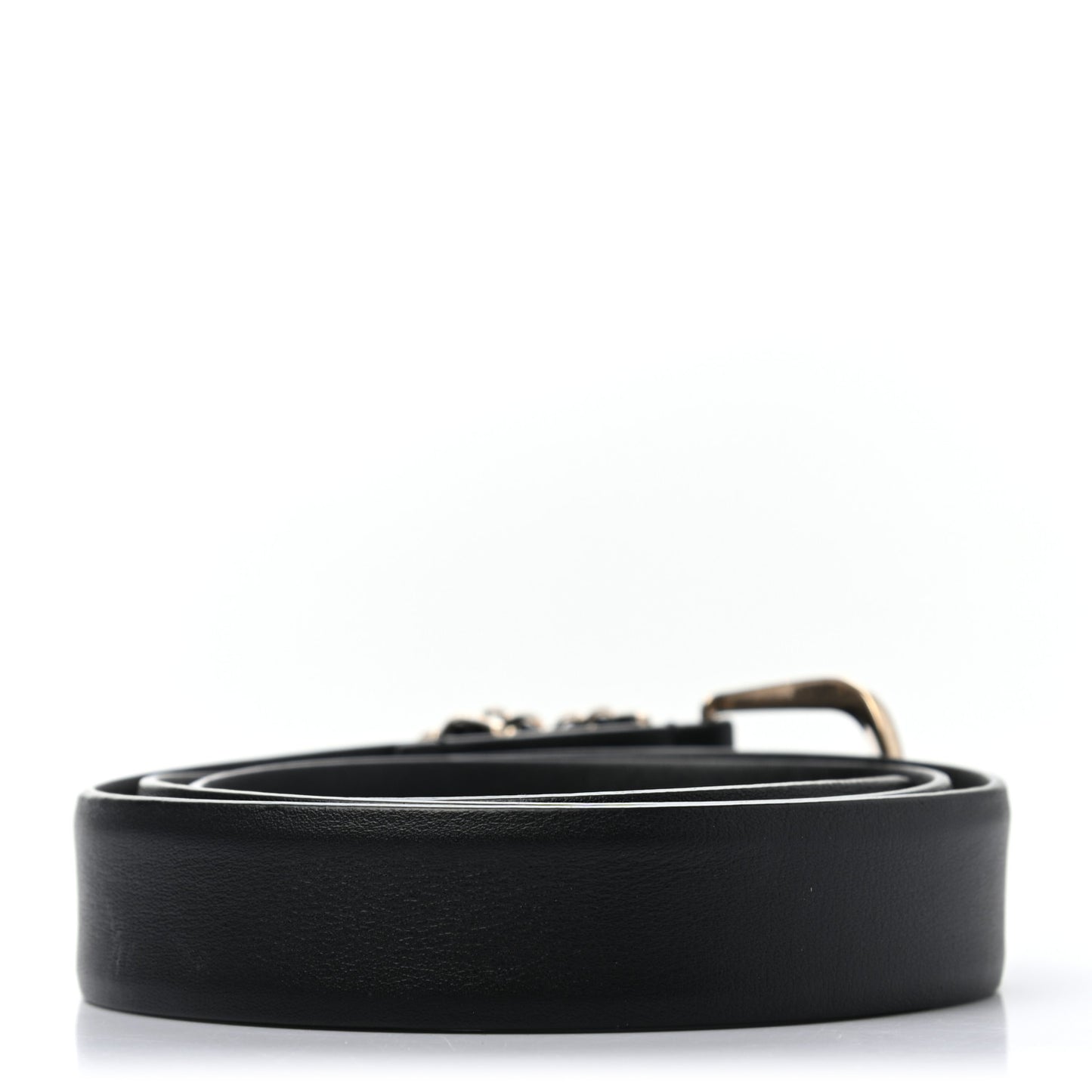Calfskin CC Chain Belt 75 30 Black