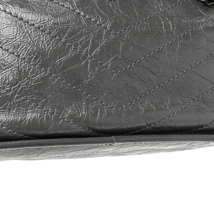 Saint Laurent Crinkled Calfskin Matelasse Monogram Medium Niki Chain Satchel Fog 13 of 13
