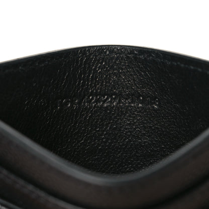 Saint Laurent Grain De Poudre Matelasse Chevron Monogram Credit Card Case Black 7 of 8