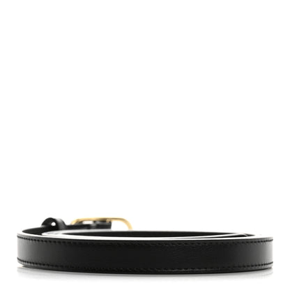 Gucci Calfskin Round Interlocking G 20mm Belt 110 44 Black 2 of 5