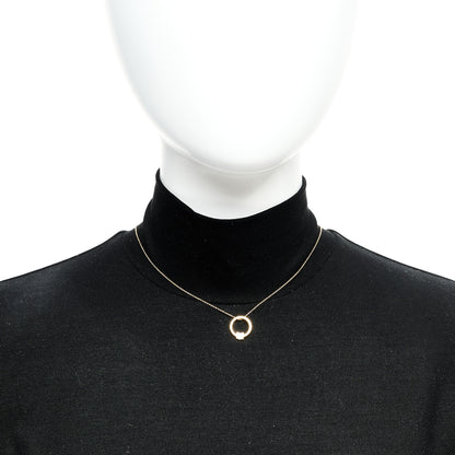 Tiffany 18K Yellow Gold Diamond Tiffany T Baguette Pendant Necklace 2 of 5