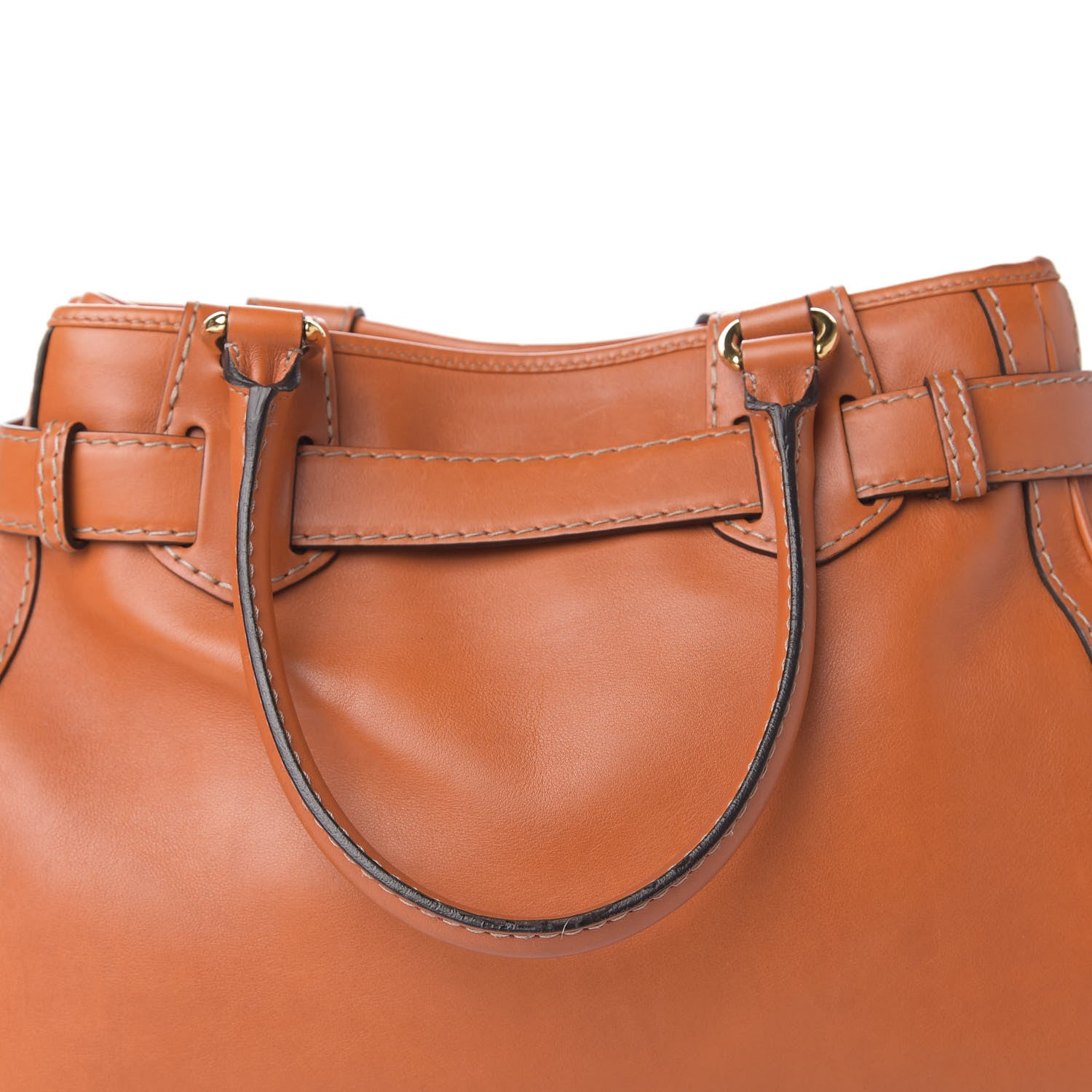 Gucci Calfskin Medium GG Running Tote Orange 12 of 14