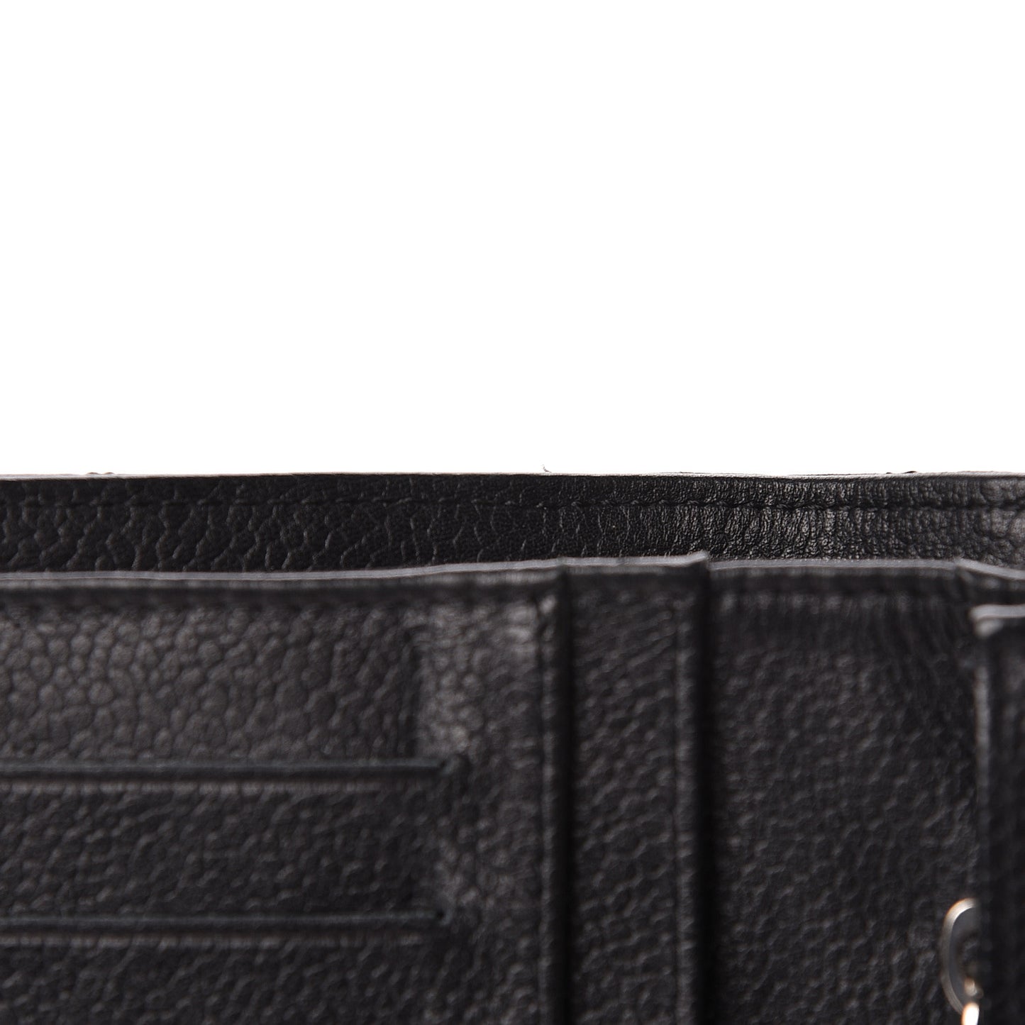 Caviar Quilted Yen Wallet Black