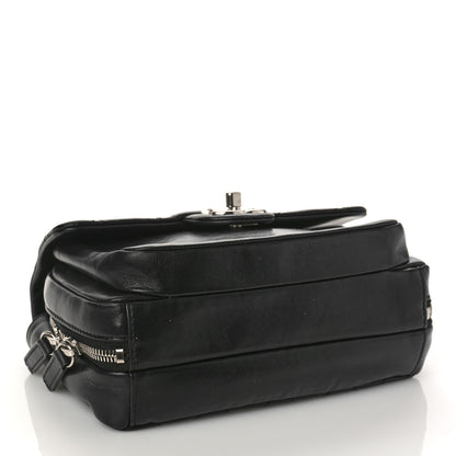 Chanel Aged Calfskin Quilted Express Zip Around Flap Black 4 of 11