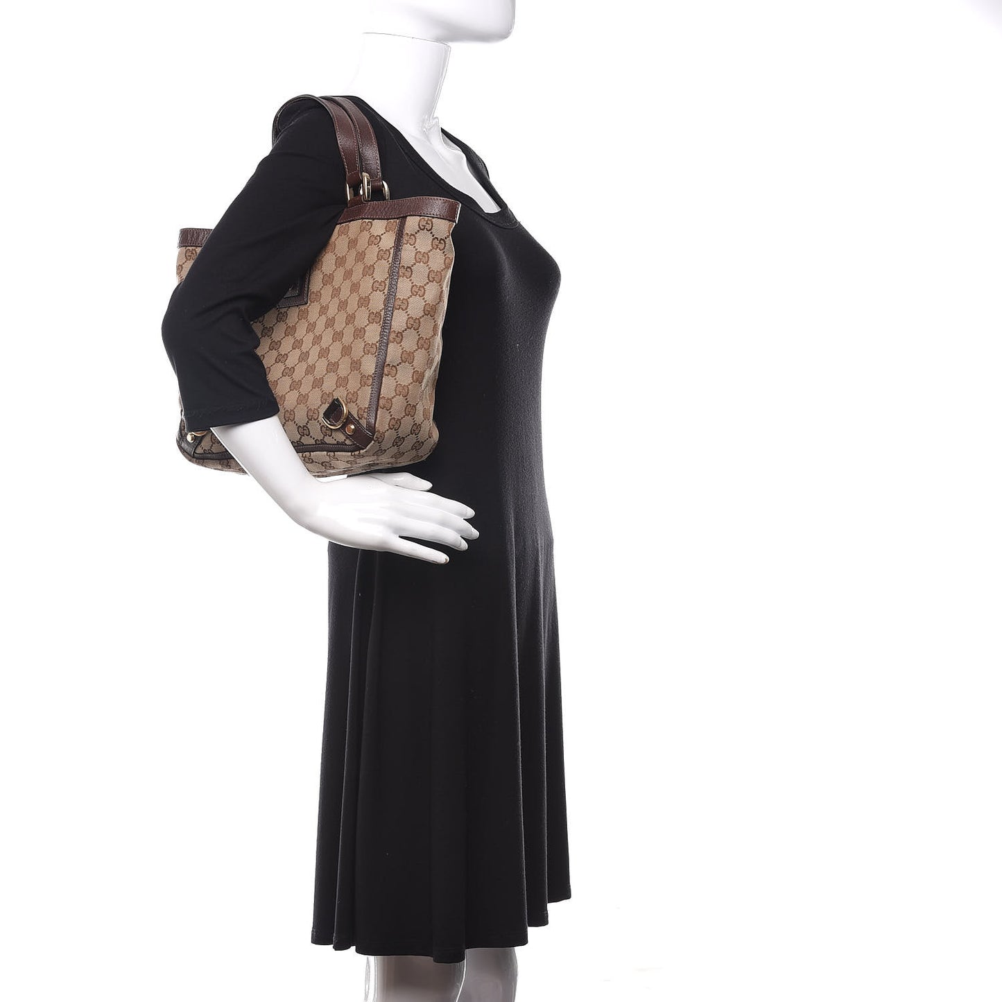 Monogram Small Abbey Tote Dark Brown
