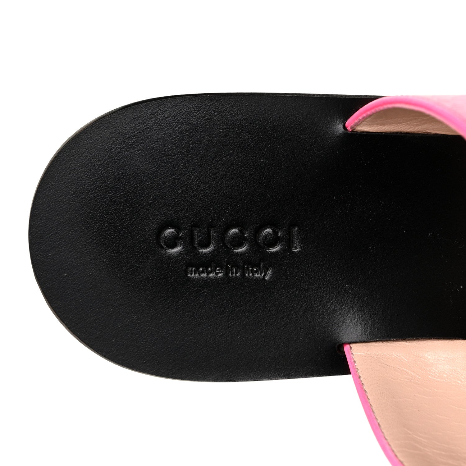 Gucci Calfskin GG Marmont Thong Sandals 36.5 Fuxia Fluo 7 of 8