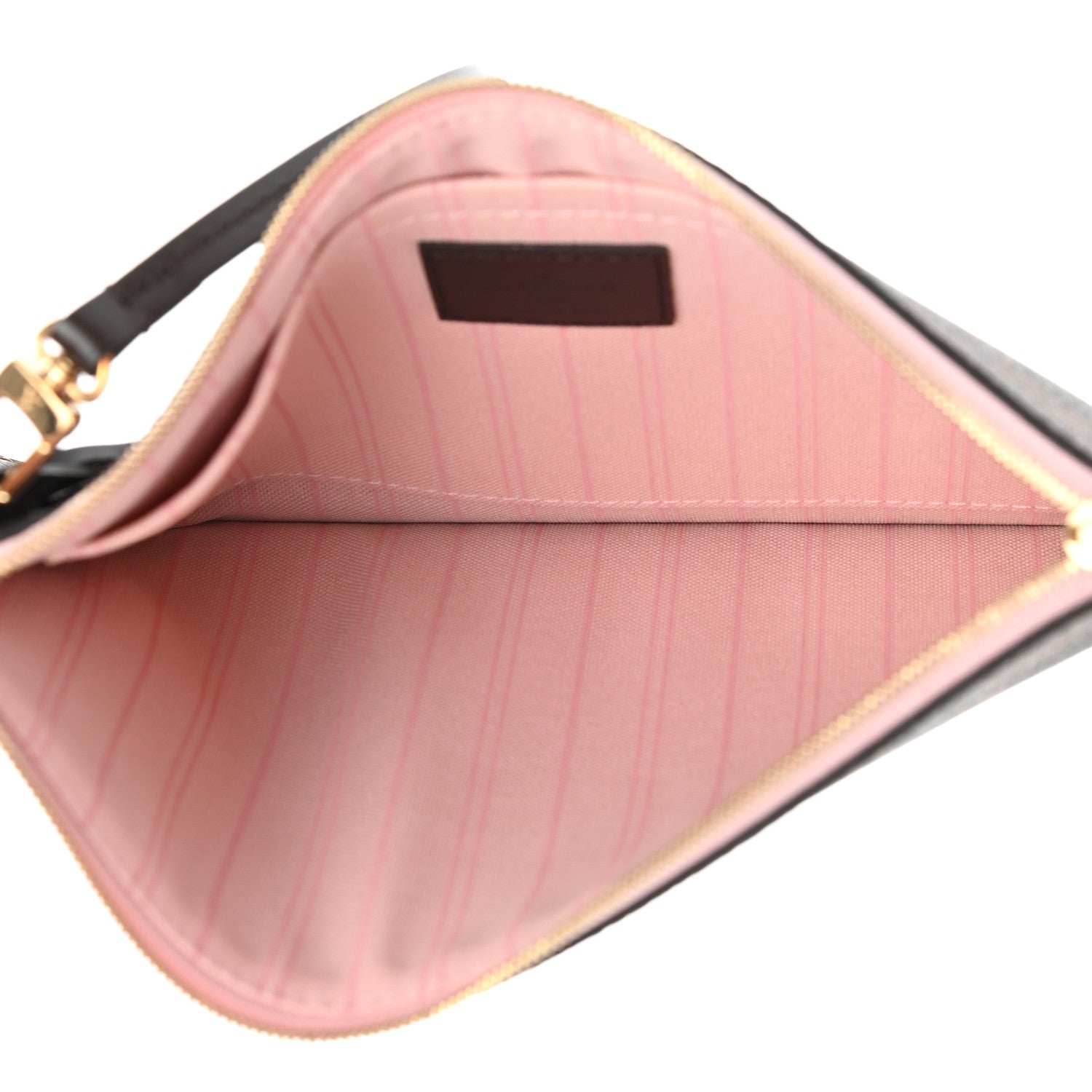 Louis Vuitton Damier Ebene Neverfull MM GM Pochette Rose Ballerine 5 of 7