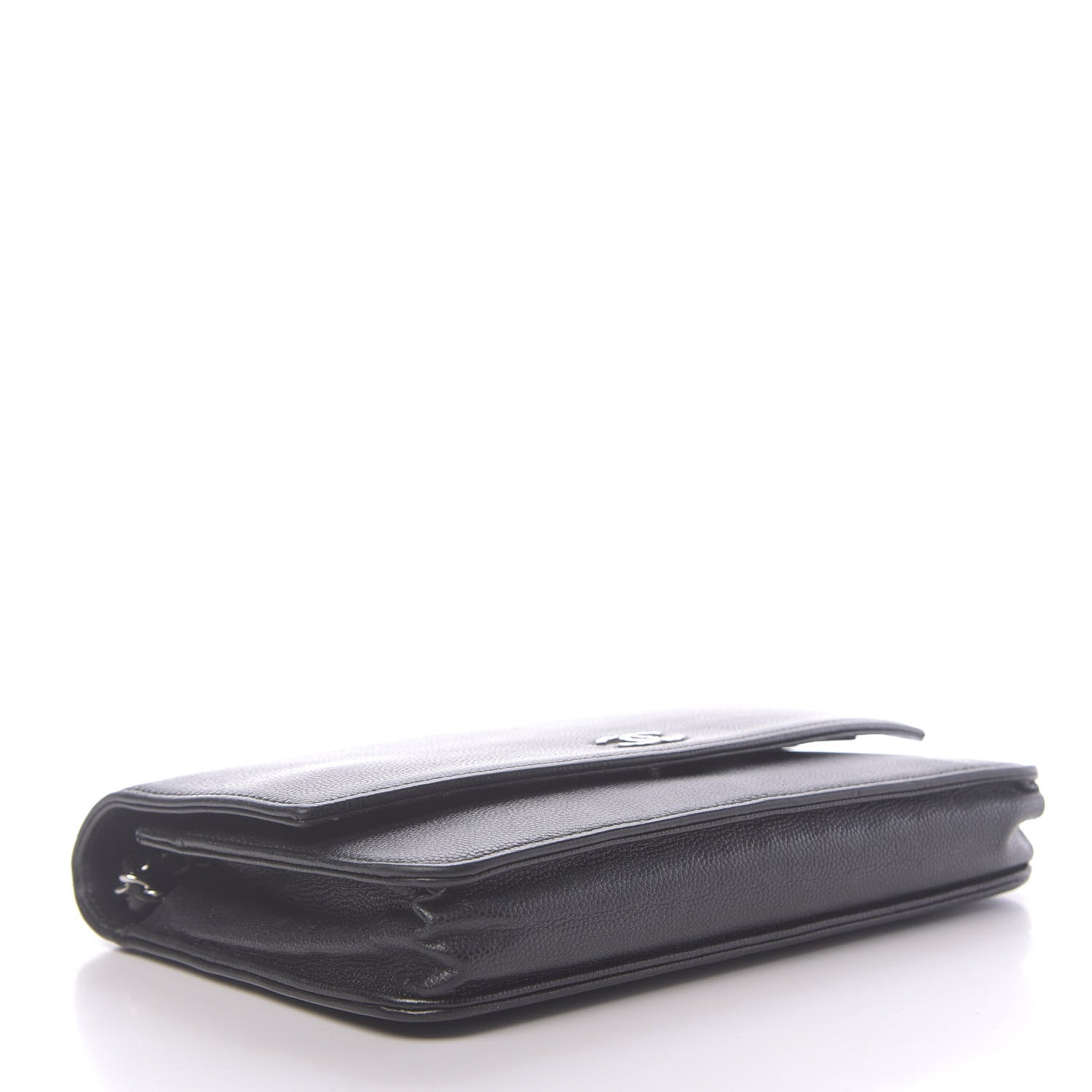 Chanel Caviar Sevruga Wallet On Chain WOC Black 4 of 16