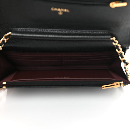 Chanel Caviar Quilted Wallet On Chain WOC Black 5 of 13