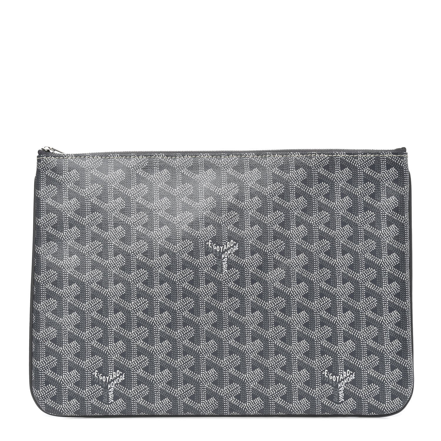 Goyard Goyardine Senat Pochette MM Grey 1 of 7