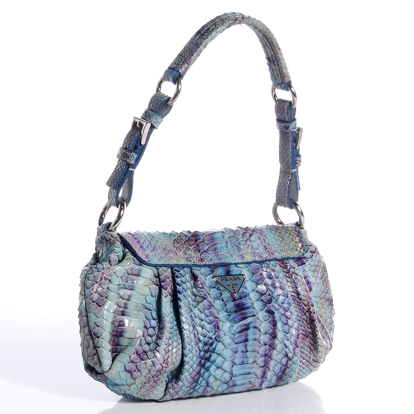 Python Alligator Shoulder Flap Bag Voyage