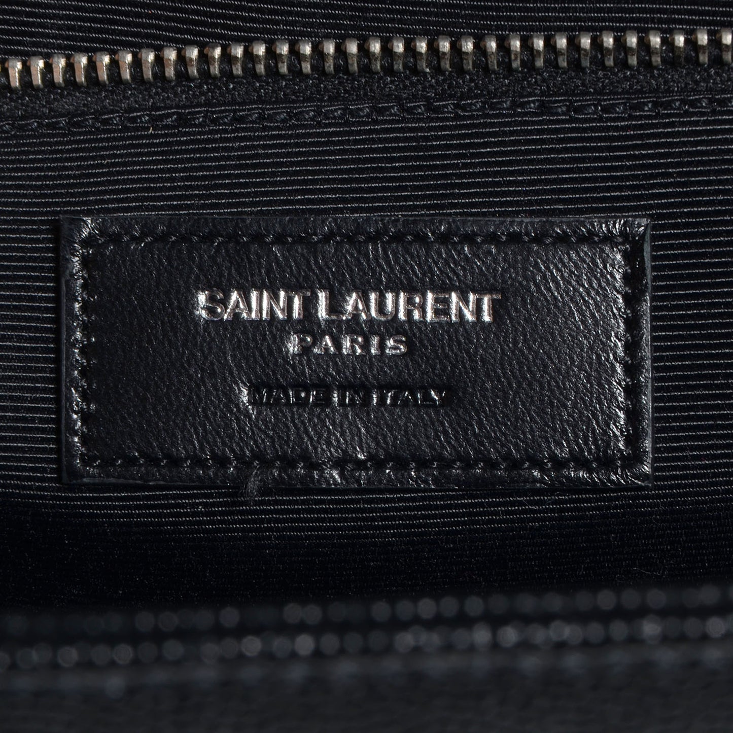 Grain de Poudre Matelasse Studded Large Monogram Satchel Black