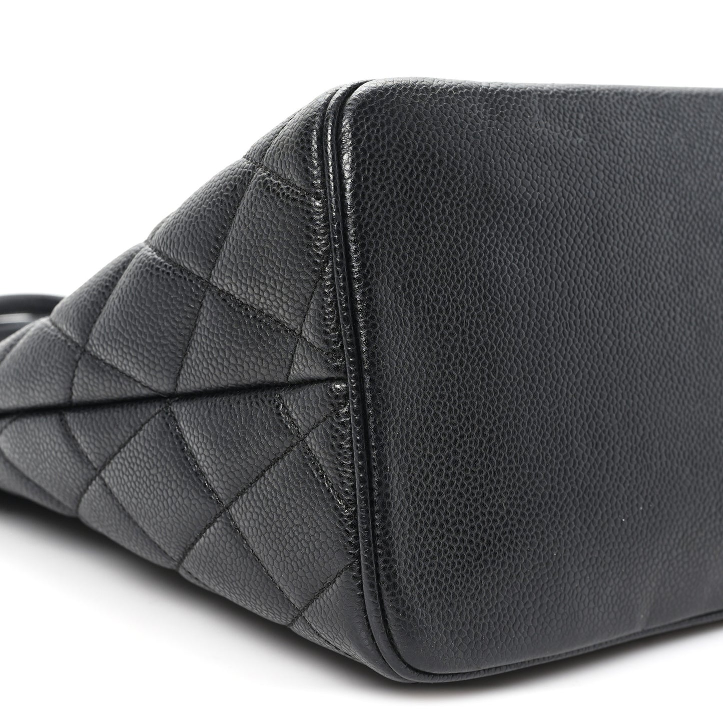 Caviar Quilted Medallion Tote Black