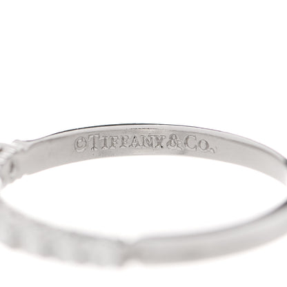 Tiffany Platinum Diamond .25ctw Embrace Half Circle Band Ring 50 5.5 4 of 6