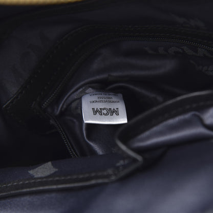 MCM Visetos Studded Colorblock Small Stark Brock Backpack Pink Black 6 of 11