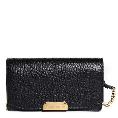 Burberry Pebbled Leather Madison Clutch Black 1 of 8