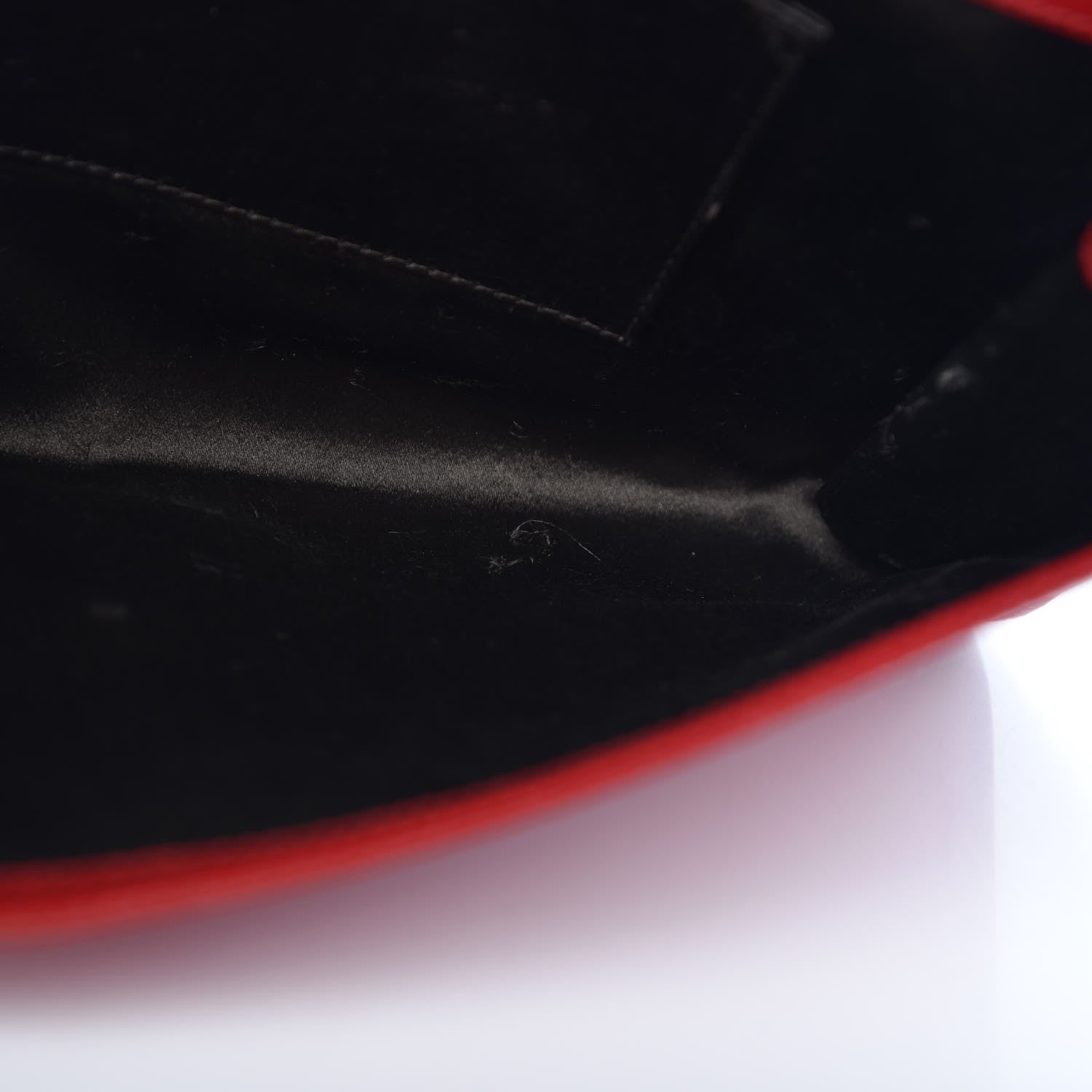 Saint Laurent Textured Patent Monogram Large Belle De Jour Clutch Red 15 of 15