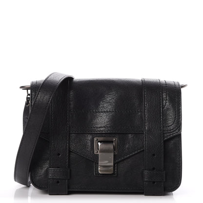Proenza Schouler Lambskin PS1 Mini Pouch Messenger Black 1 of 7