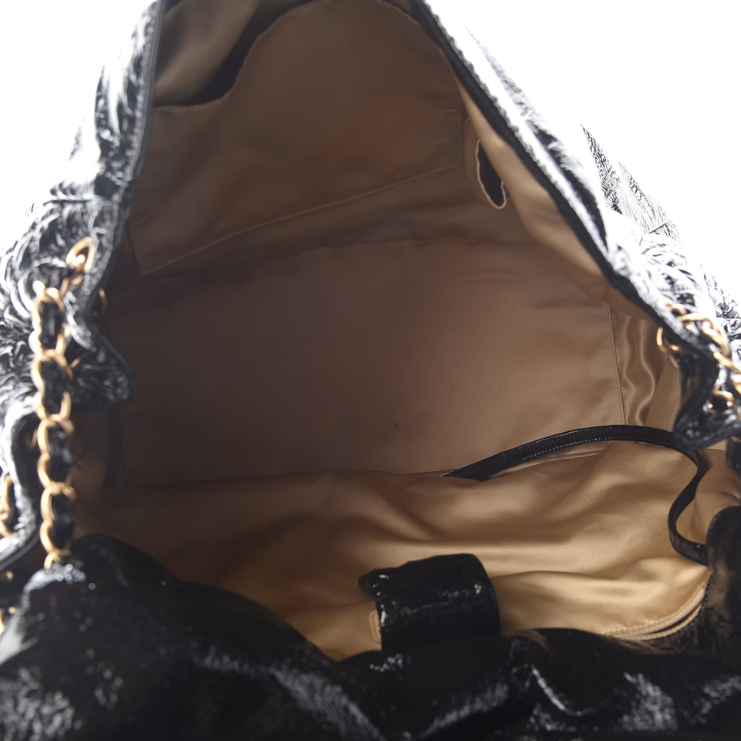 Chanel Vinyl XXL Rock and Chain Flap Black 5 of 9