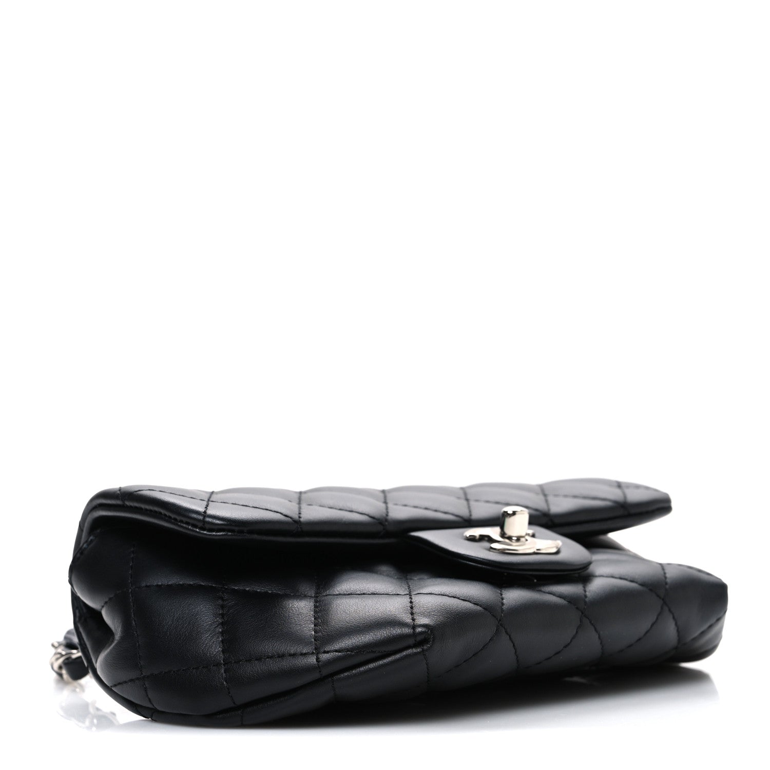Chanel Calfskin Quilted CC Uniform Flap Belt Bag Black 3 of 10