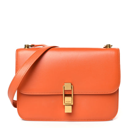 Saint Laurent Smooth Calfskin Carre Satchel Orange 1 of 9