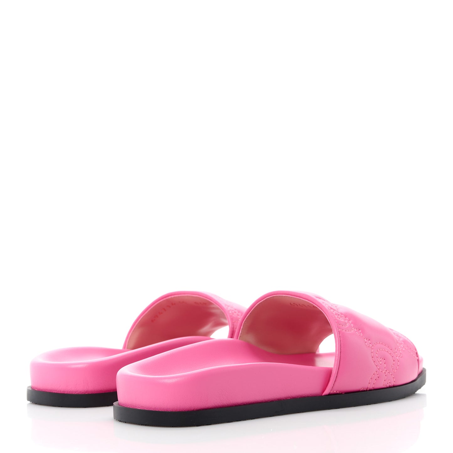 Nappa GG Matelasse Flat Slide Sandals 35 Bon Bon