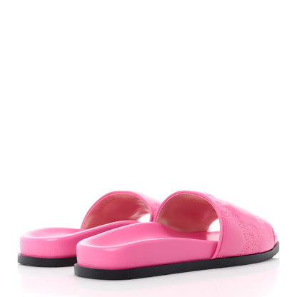 Gucci Nappa GG Matelasse Flat Slide Sandals 35 Bon Bon 4 of 8