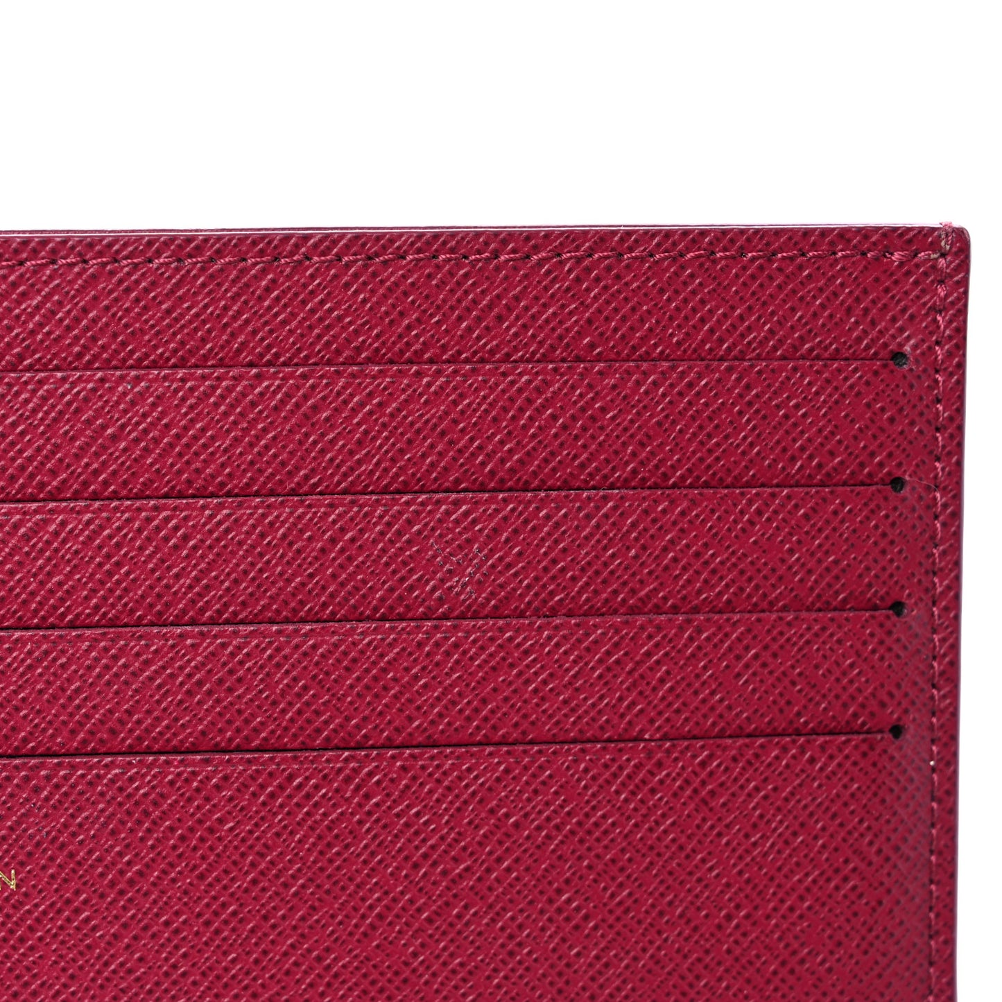Calfskin Felicie Card Holder Insert Fuchsia