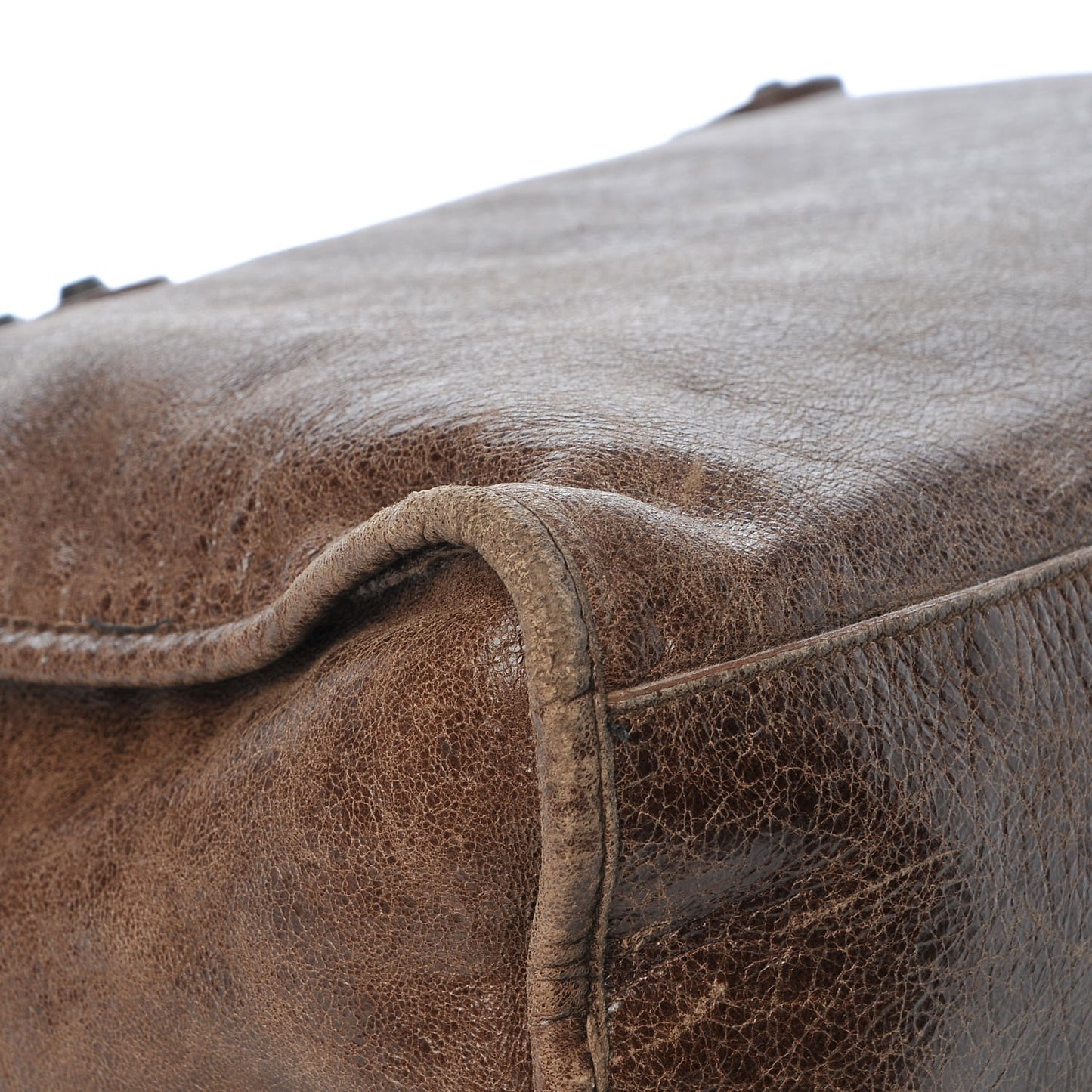 Chevre Classic Hardware City Olive Brown