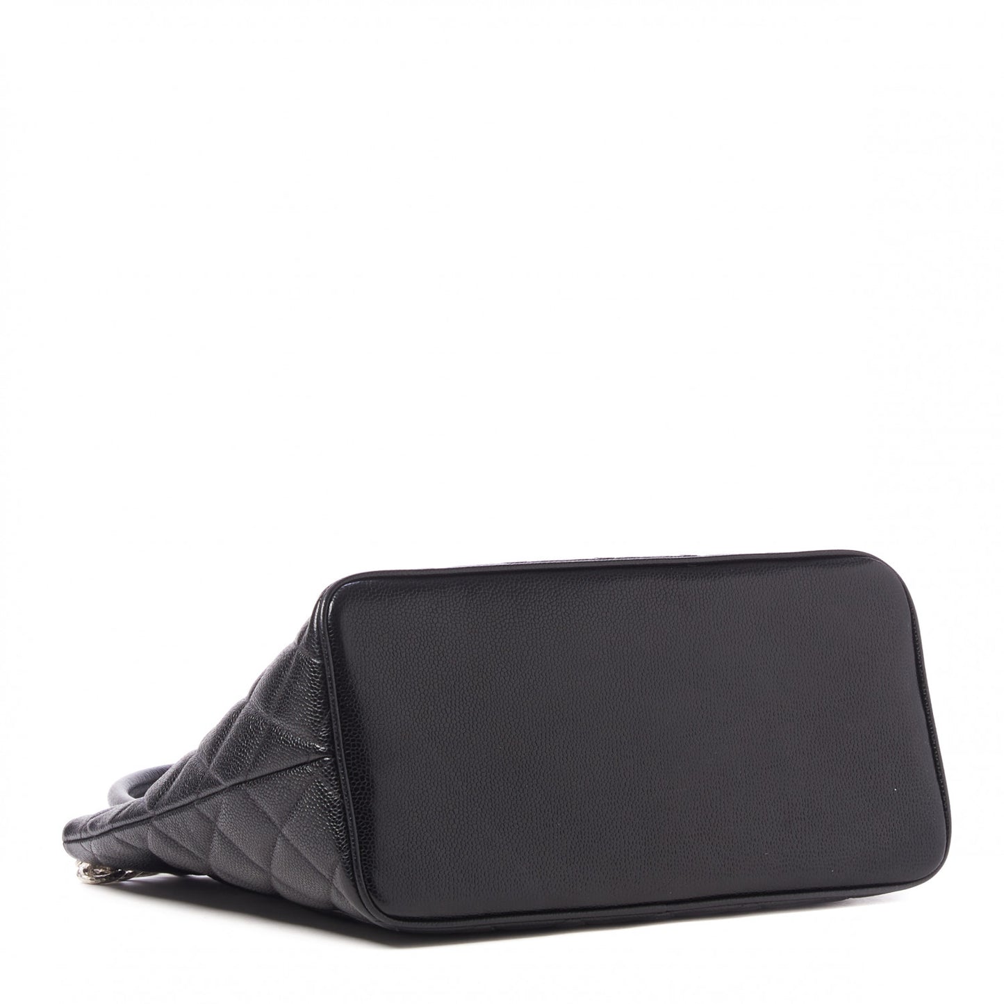 Caviar Quilted Medallion Tote Black