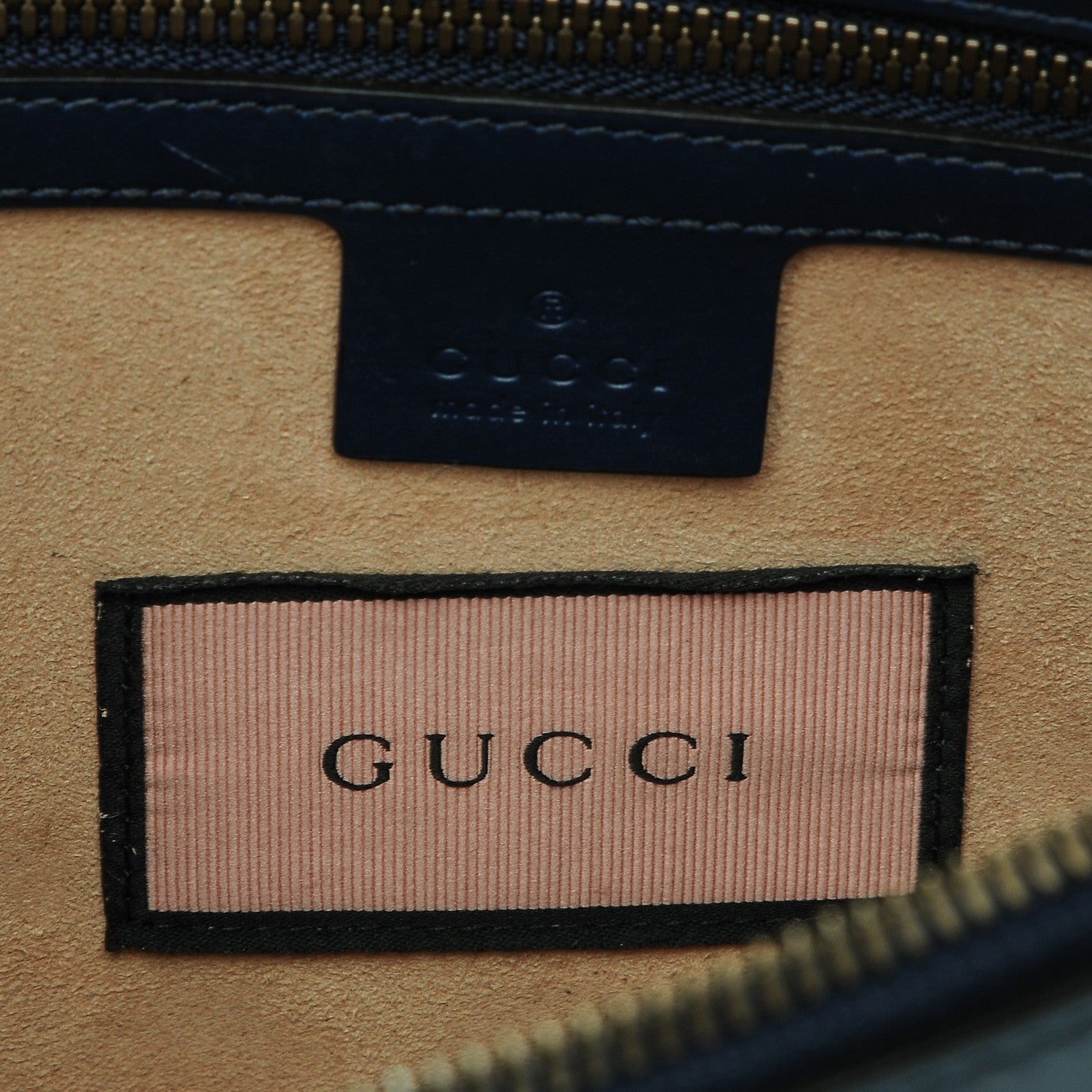 Gucci Calfskin GucciGhost Print GG Messenger Bag Blue Agata Hibiscus Red 6 of 9