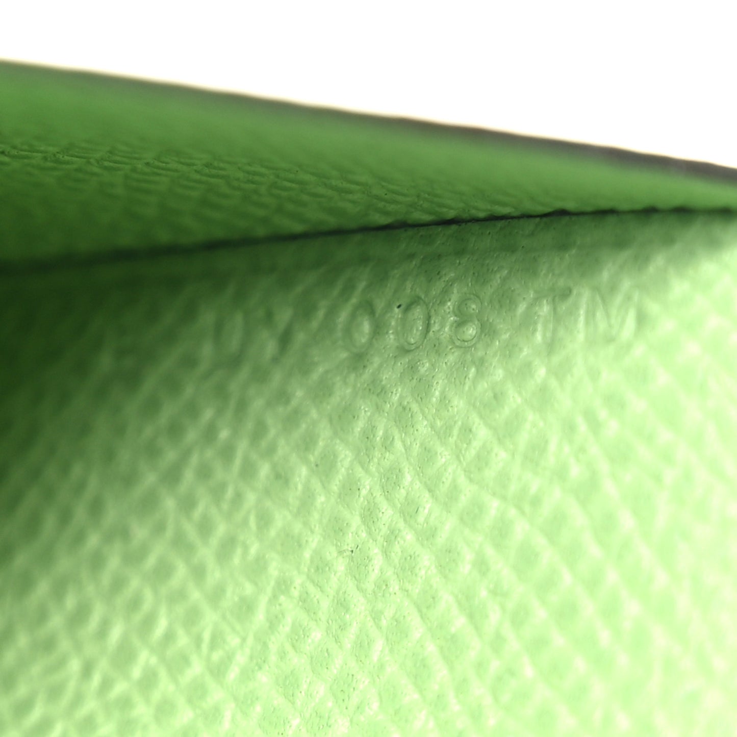 Epsom Calvi Duo Card Case Vert Criquet