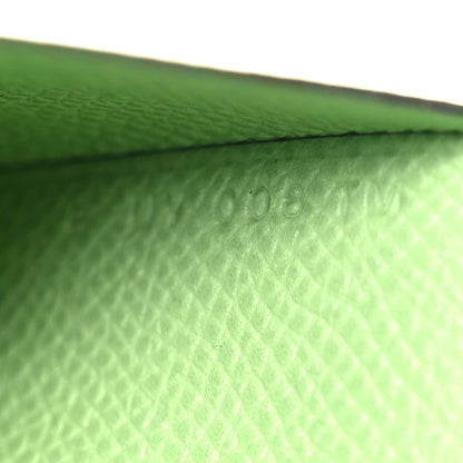 Hermes Epsom Calvi Duo Card Case Vert Criquet 8 of 9
