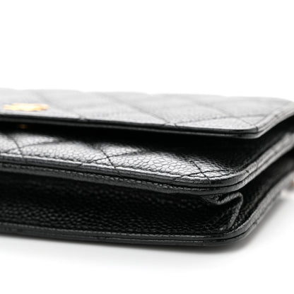 Chanel Caviar Quilted Wallet On Chain WOC Black 11 of 13