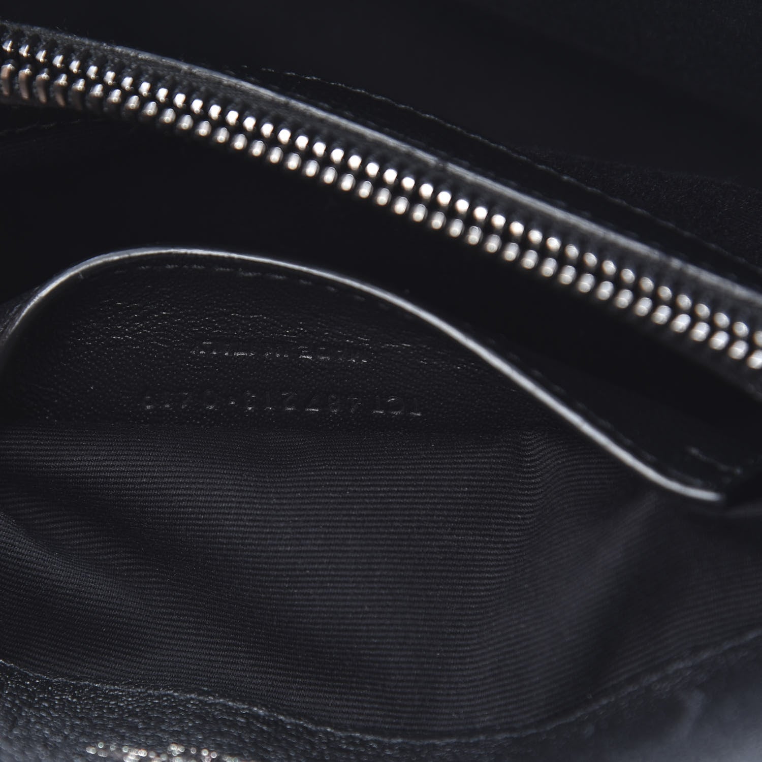 Saint Laurent Sheepskin Matelasse Chevron Monogram Medium College Bag Black 7 of 12