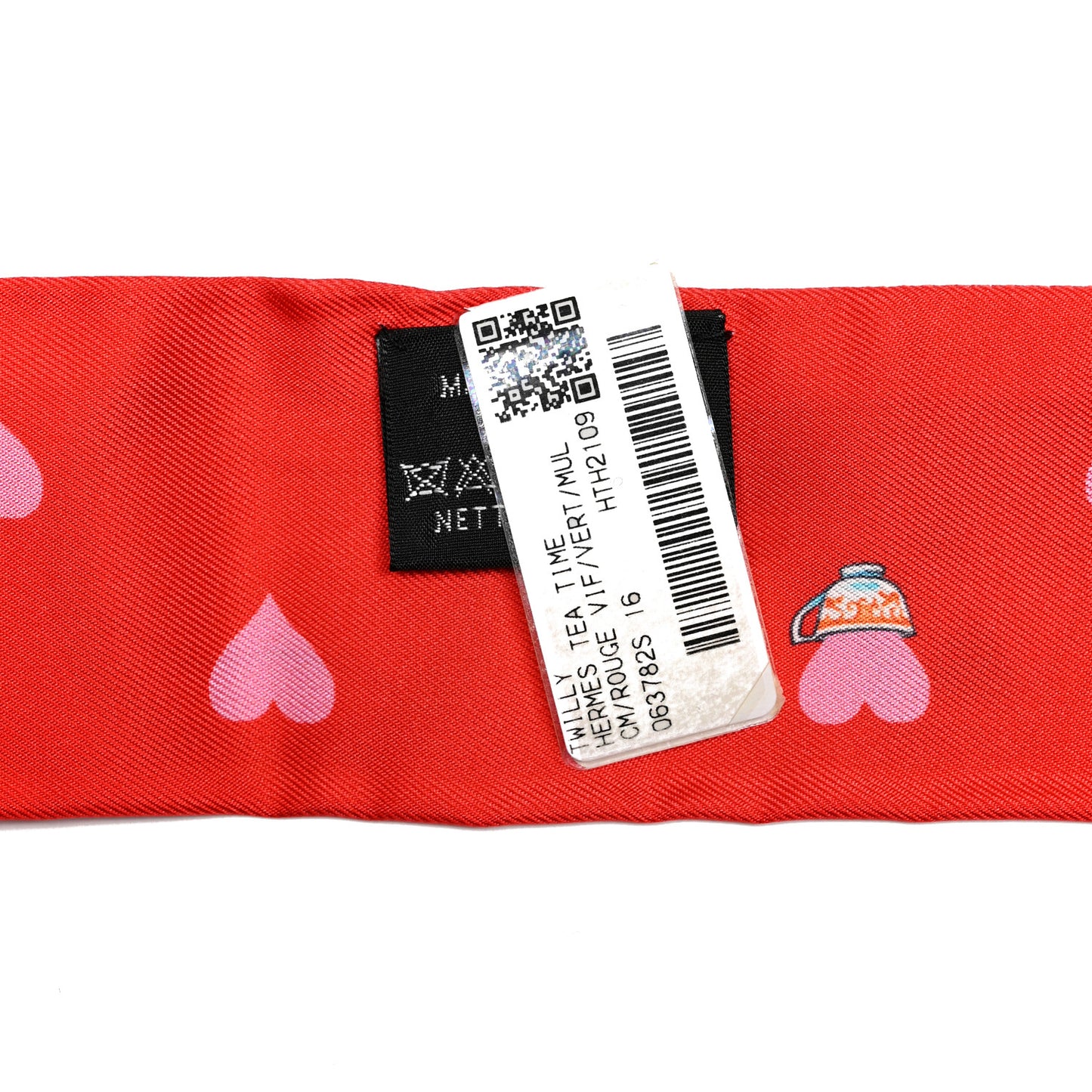Silk Tea Time Twilly Rouge Vif Vert Multicolor